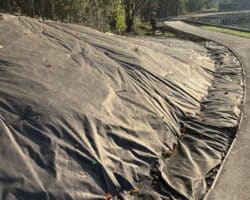 Paillage biodégradable, feutre calandré PLA NT pour espaces verts