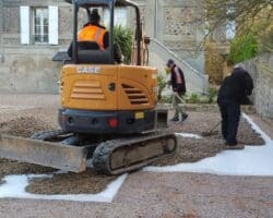 Dalles gravier stabilisation de sol pour véhicule léger